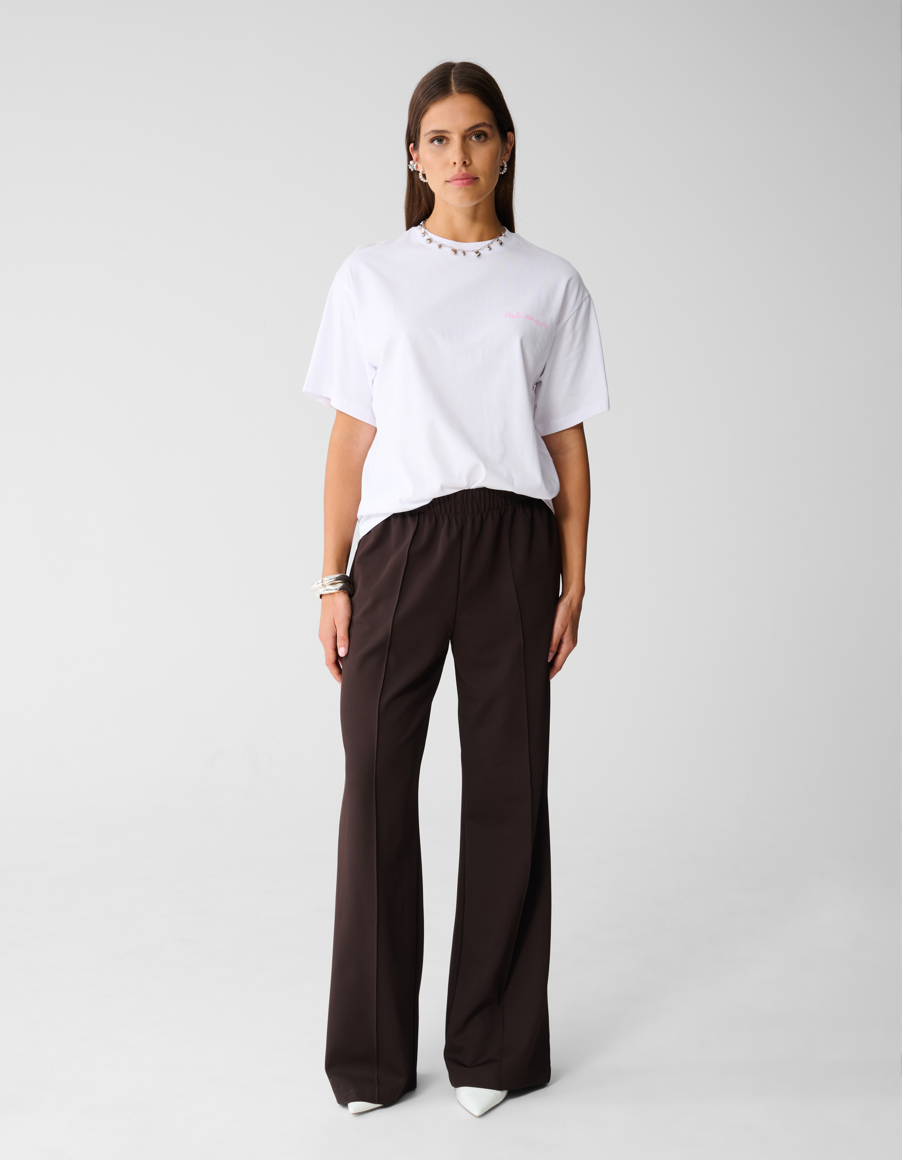 Cocktail Artwork T-shirt Wit SHOEBY WOMEN
