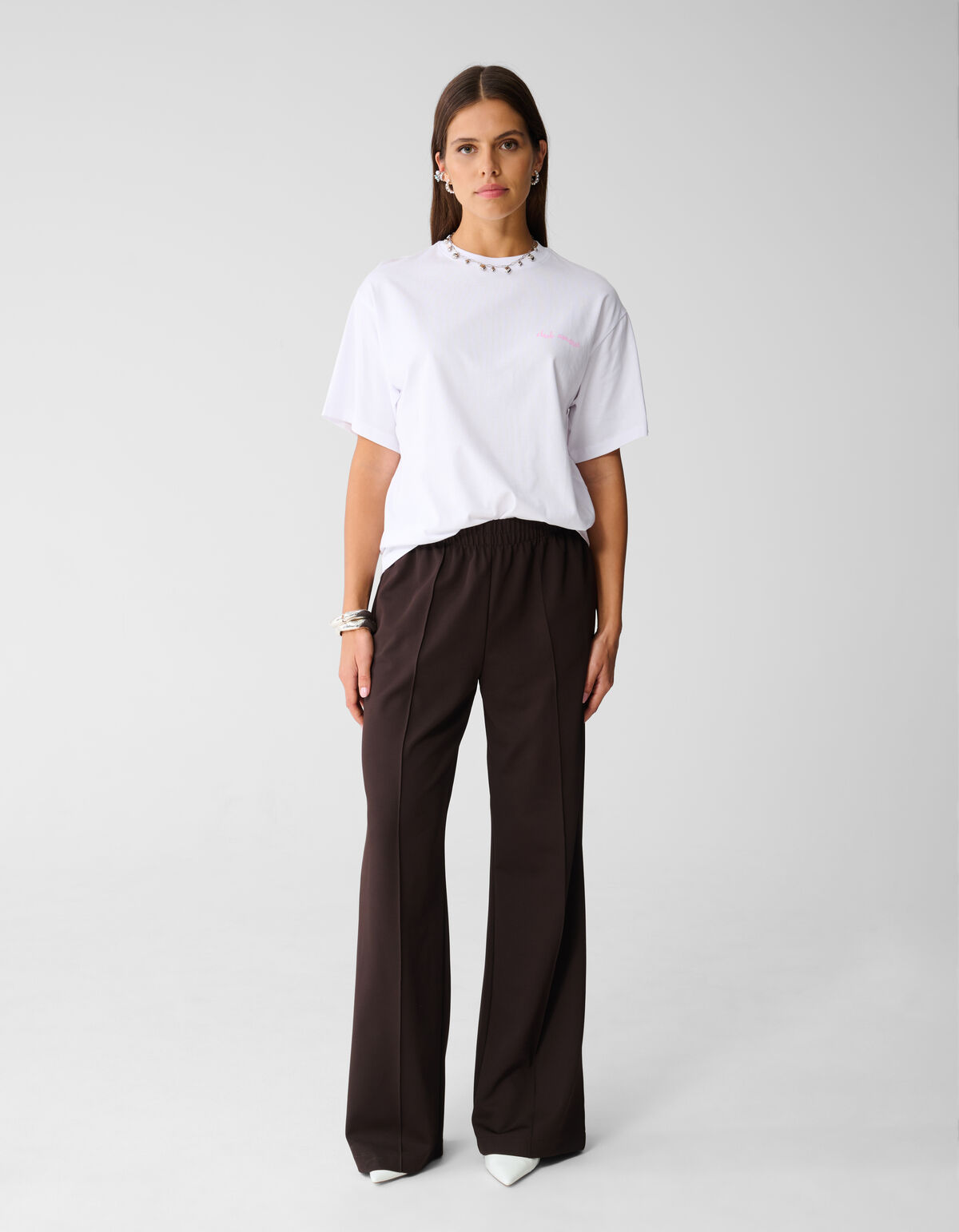 Cocktail Artwork T-shirt Wit SHOEBY WOMEN