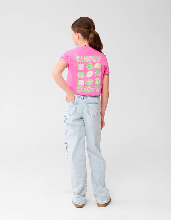 Sunny Artwork T-shirt Roze SHOEBY GIRLS