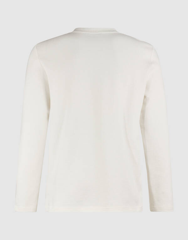Studio Longsleeve T-shirt Gebroken Wit SHOEBY MEN