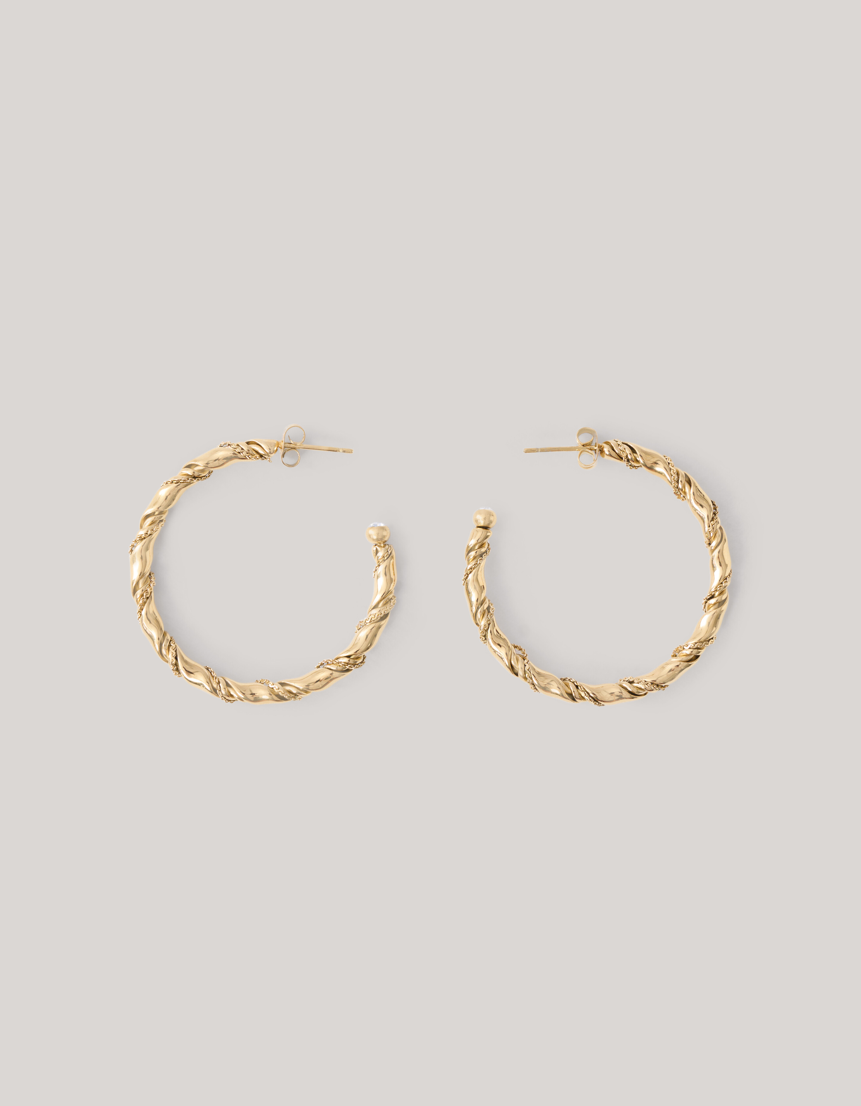 Twisted Hoop Oorbellen Goud SHOEBY ACCESSOIRES