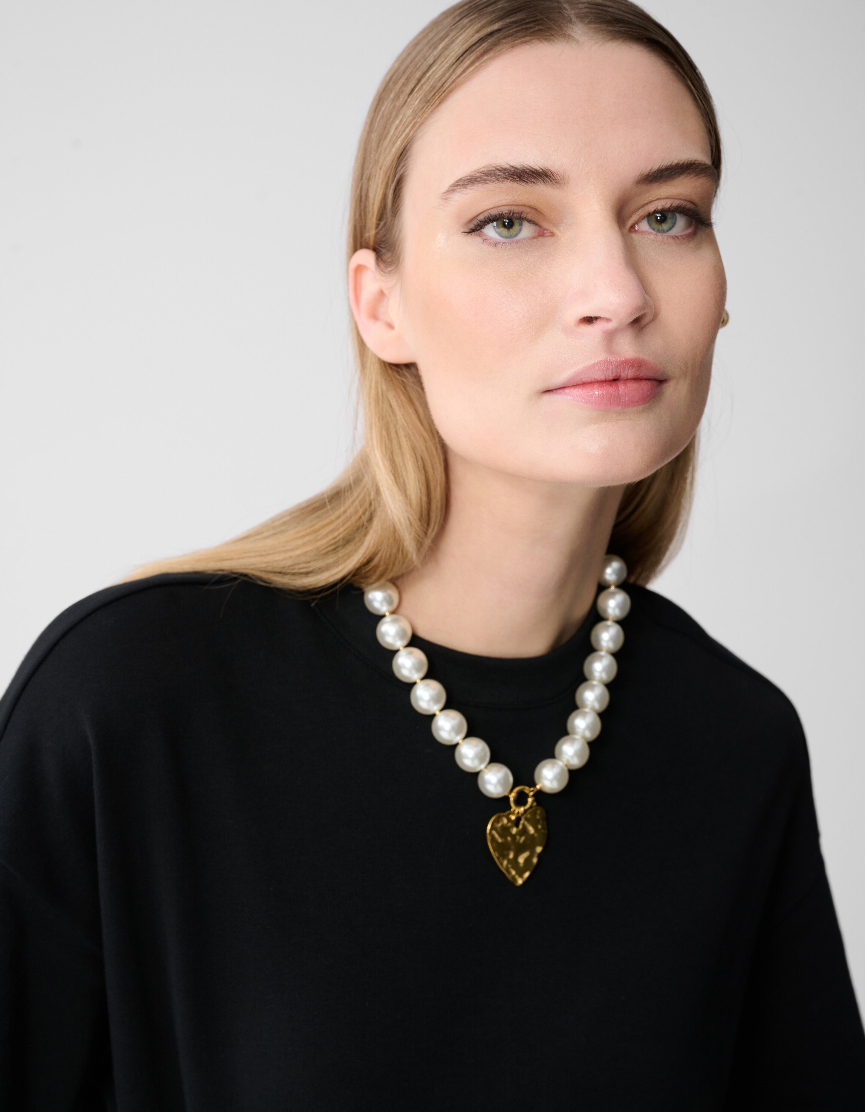 Beaded Parel Ketting Gebroken Wit SHOEBY ACCESSOIRES