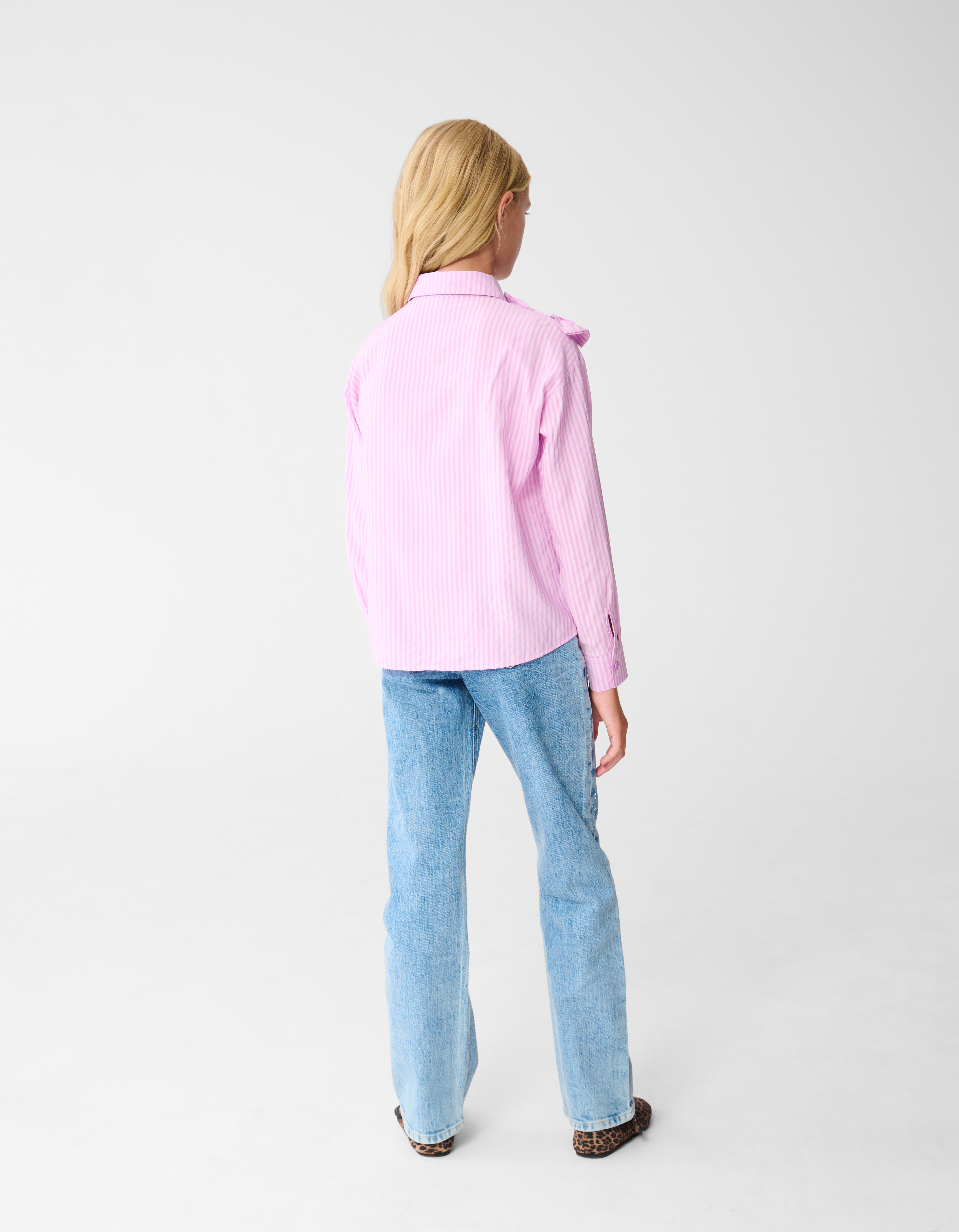 Strass Straight Fit Jeans Blauw SHOEBY GIRLS