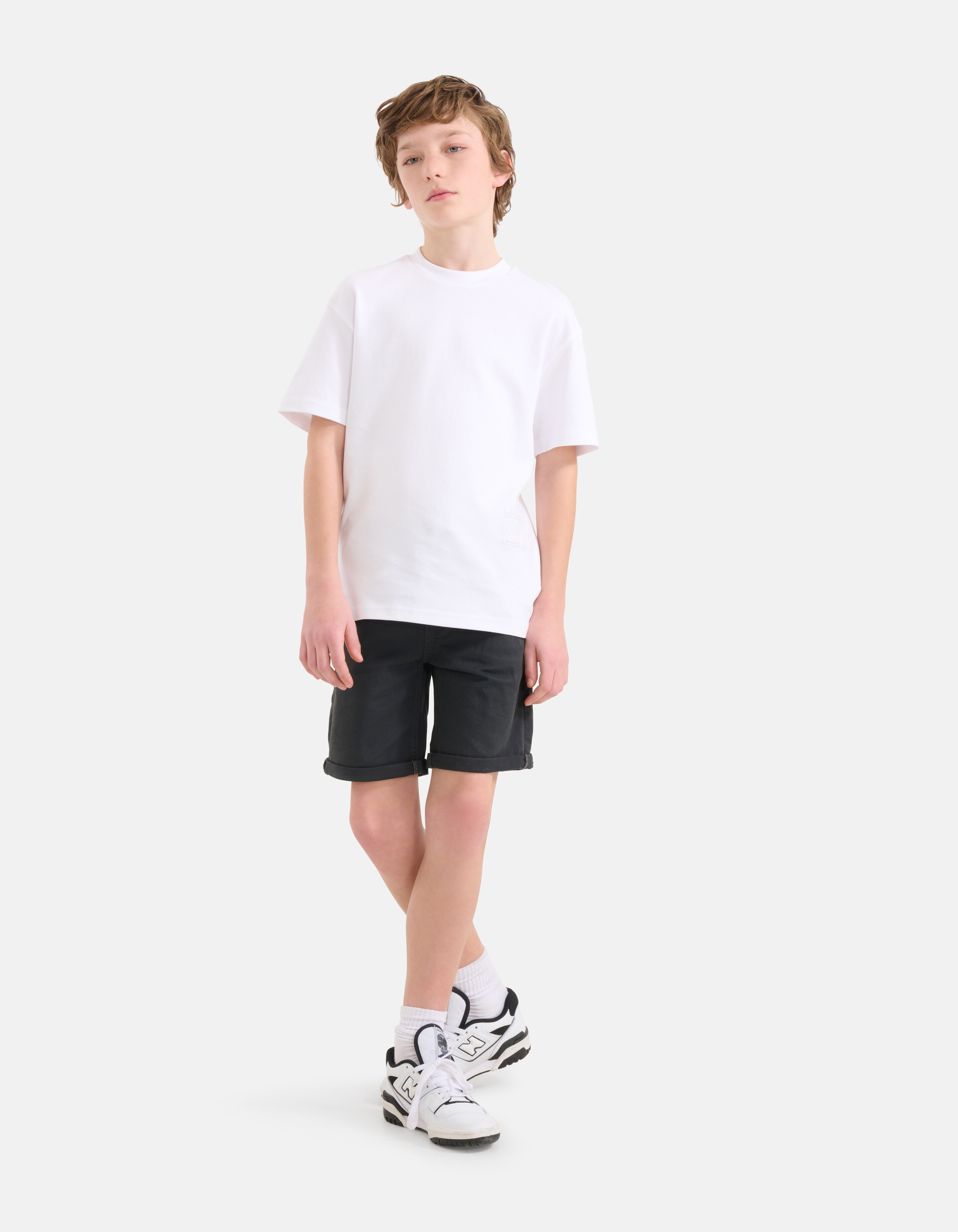 Casual Twill Short Donkergrijs SHOEBY BOYS