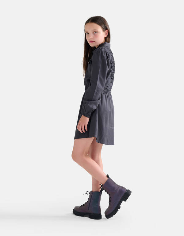 Cargo Jurk Donkergrijs SHOEBY GIRLS