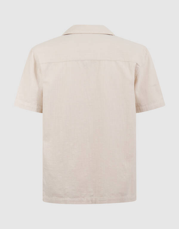 Structuur Overhemd Zand SHOEBY MEN