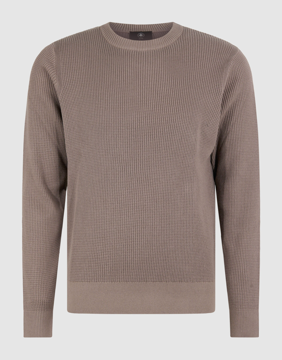 Gebreide Waffle Trui Taupe SHOEBY MEN