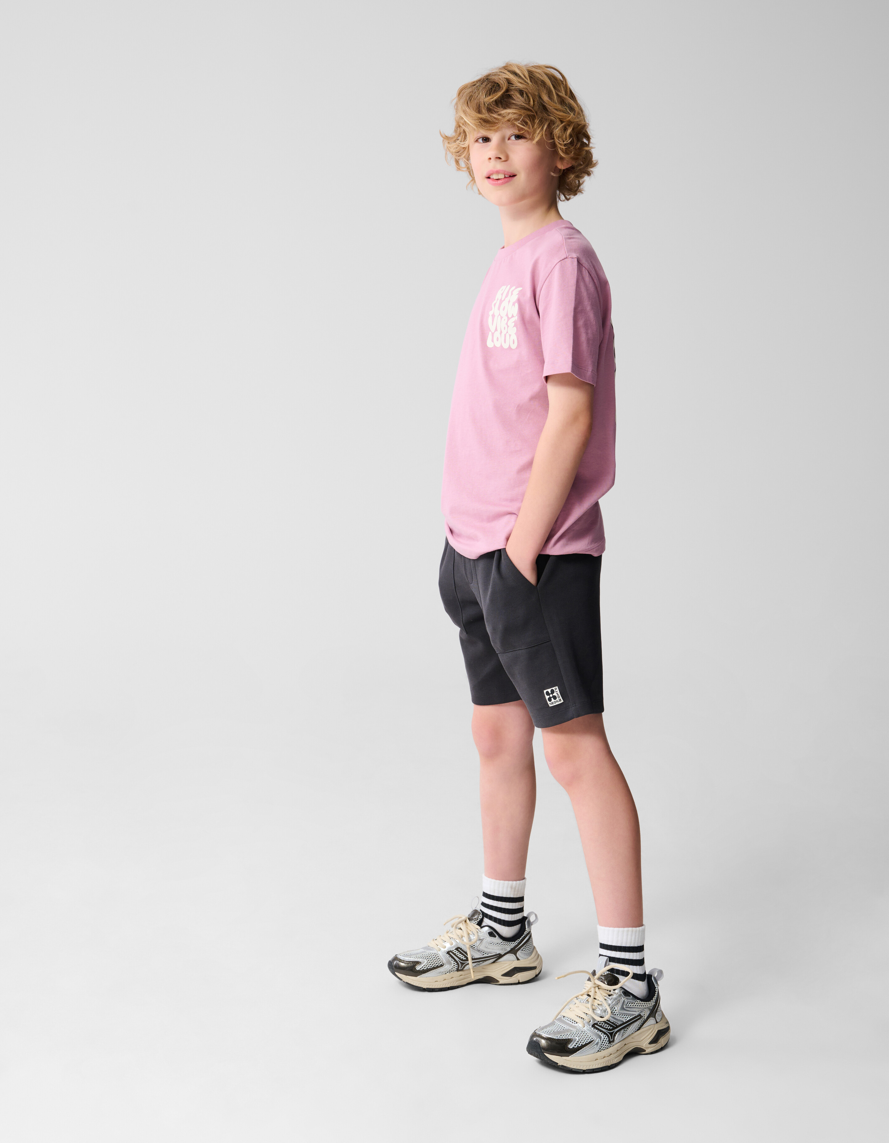 Vibe Loud Artwork T-shirt Roze SHOEBY BOYS
