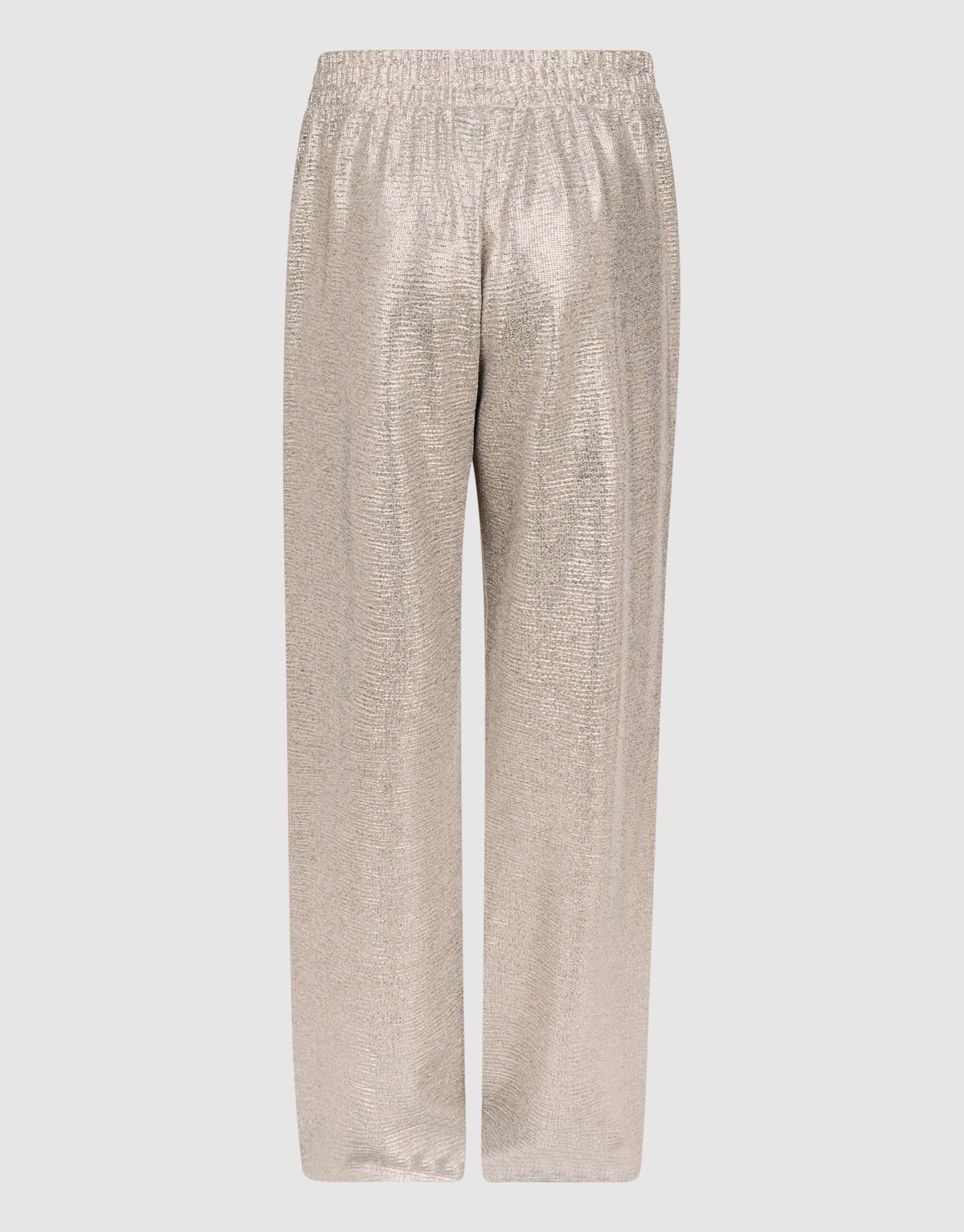 Metallic Wide Leg Broek Zilver SHOEBY GIRLS