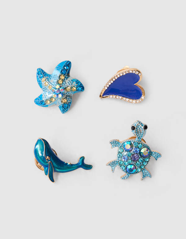 Broche Set Blauw SHOEBY ACCESSOIRES