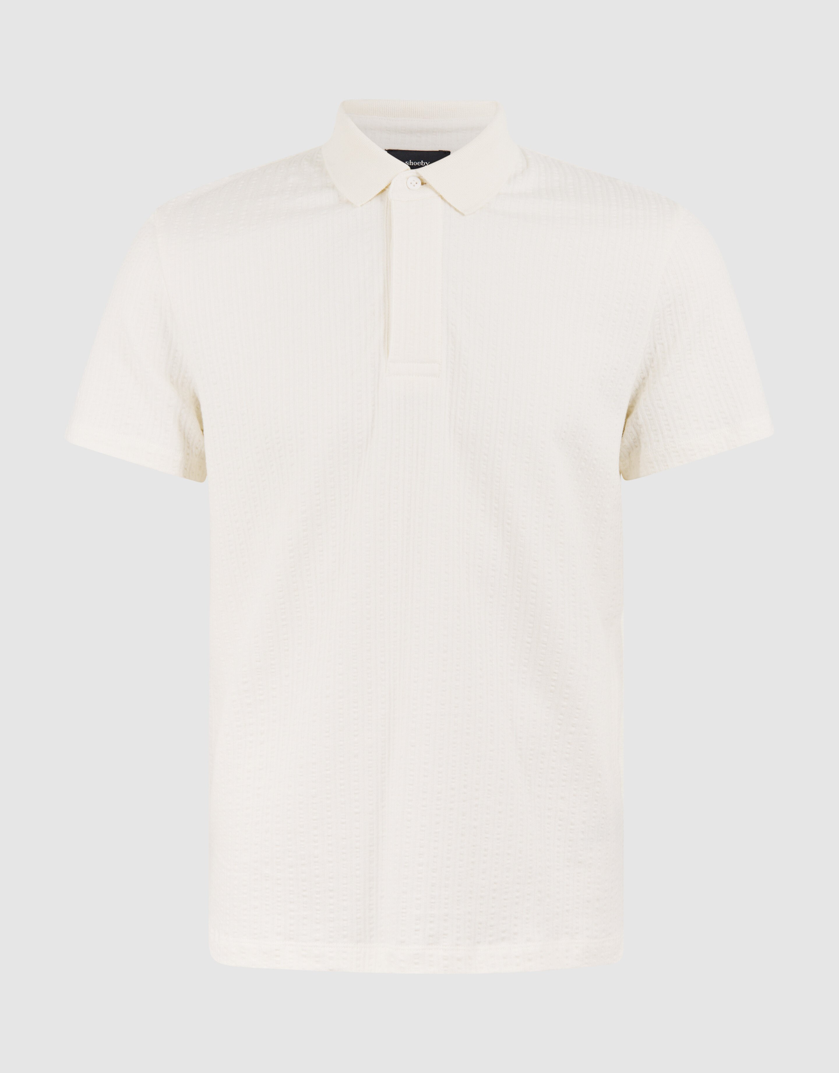 Structuur Polo Gebroken Wit SHOEBY MEN