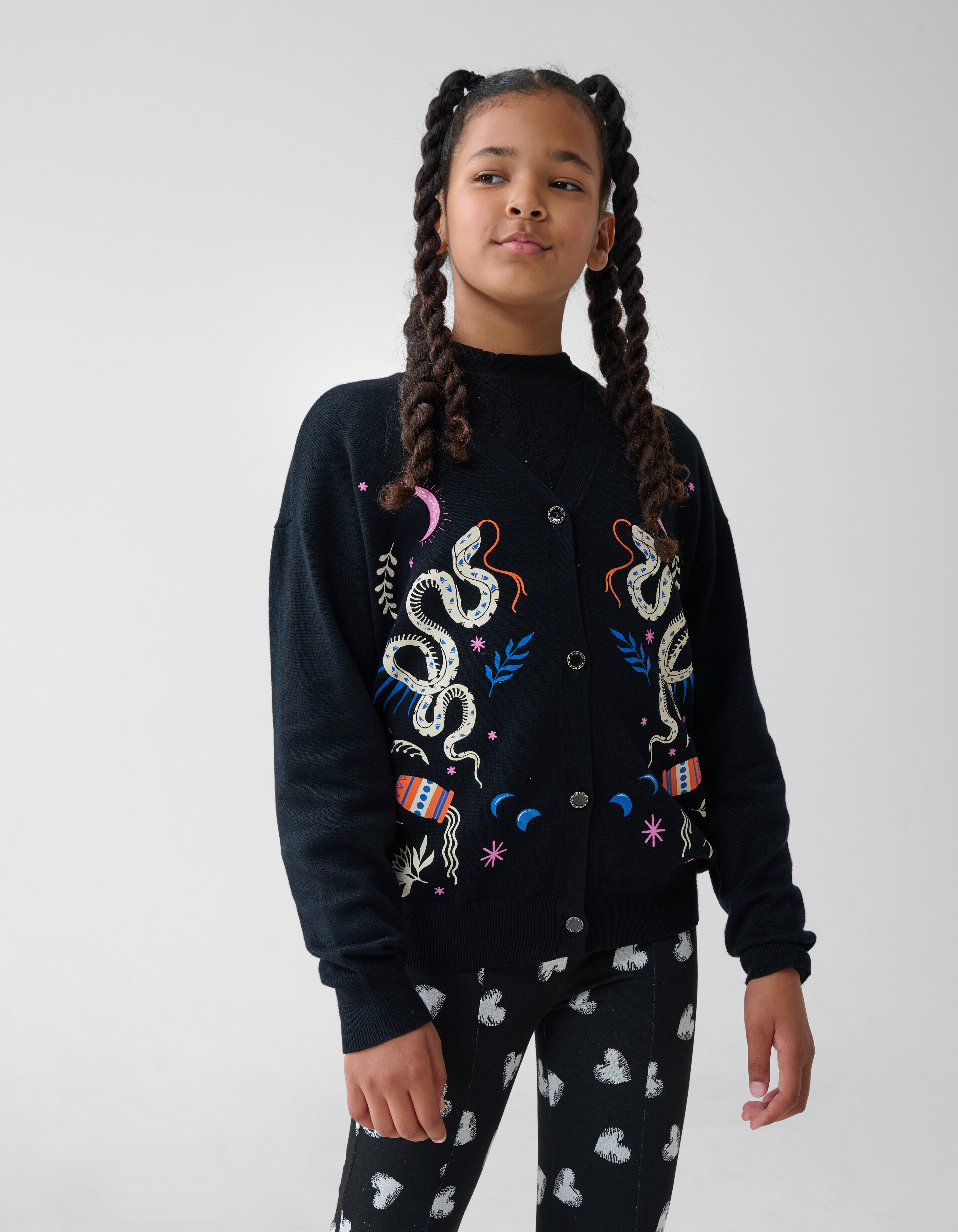 Printed Vest Zwart SHOEBY GIRLS