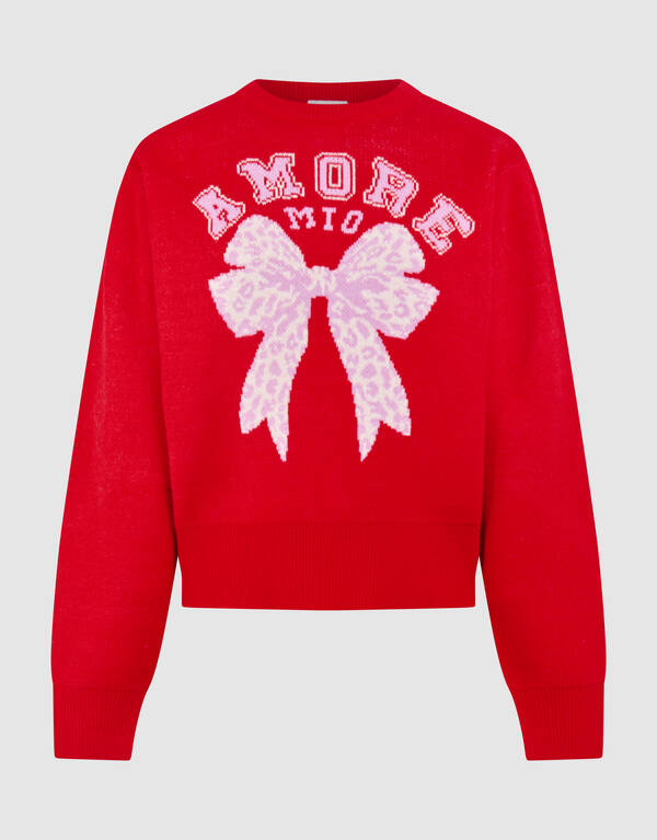 Strik Amore Knit Trui Rood SHOEBY GIRLS