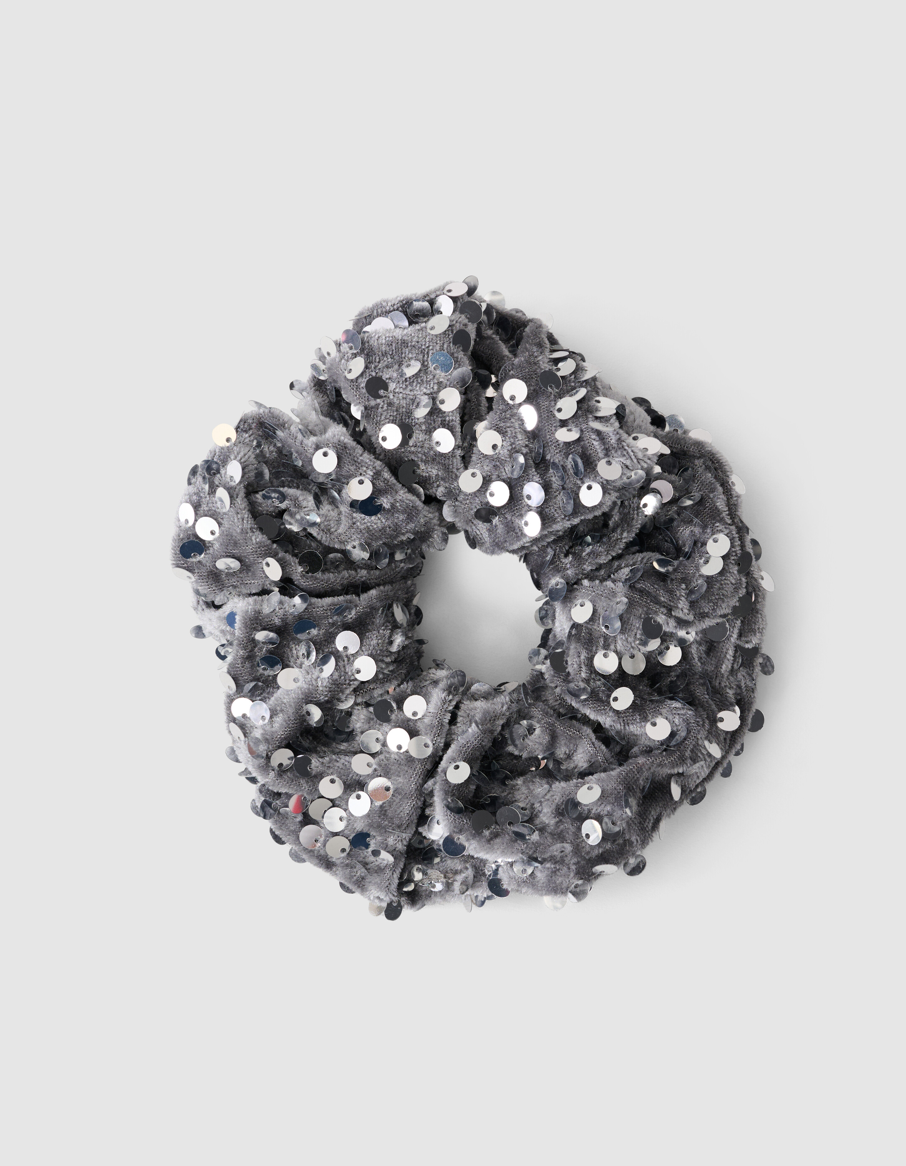 Sequin Scrunchie Zilver SHOEBY ACCESSOIRES