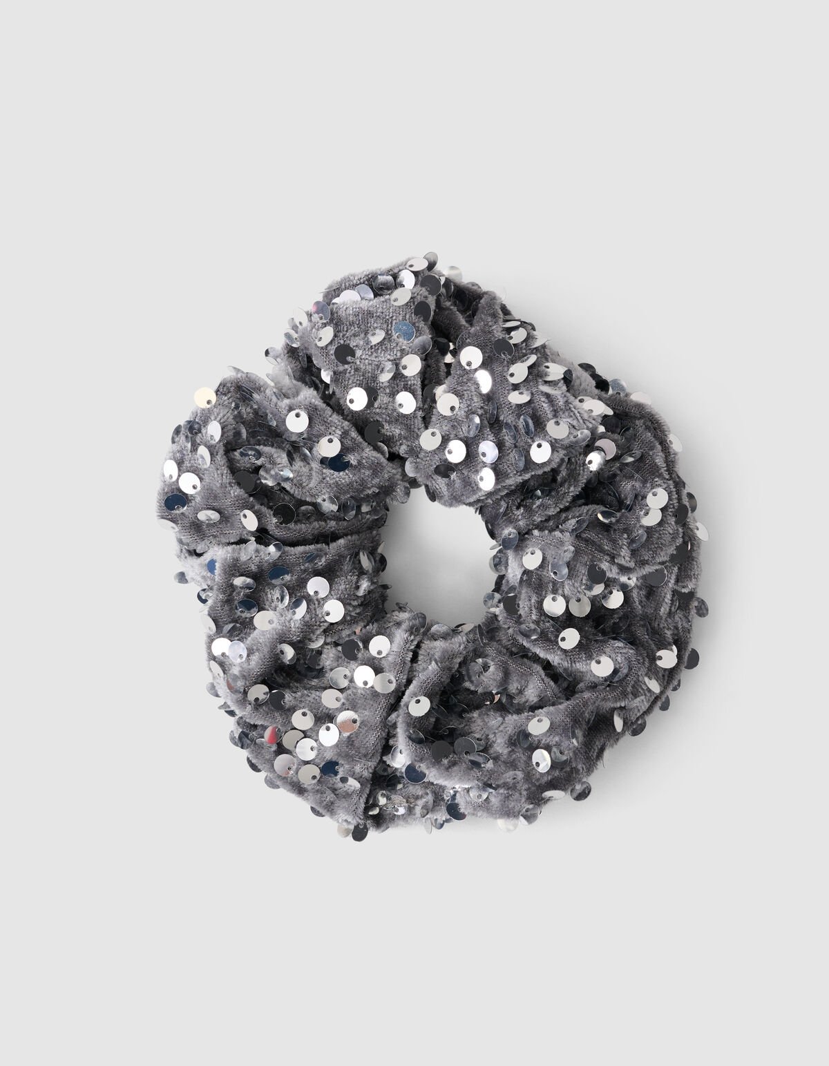 Sequin Scrunchie Zilver SHOEBY ACCESSOIRES