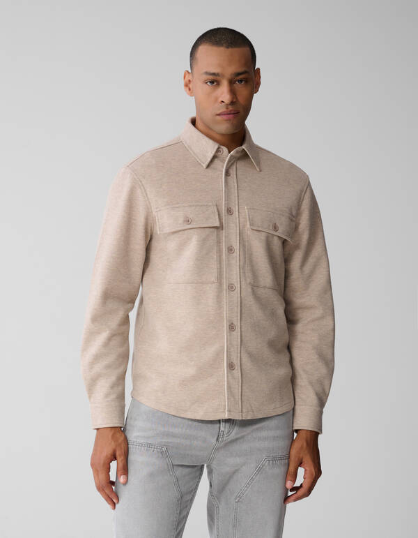 Soft Overshirt Zand SHOEBY MEN