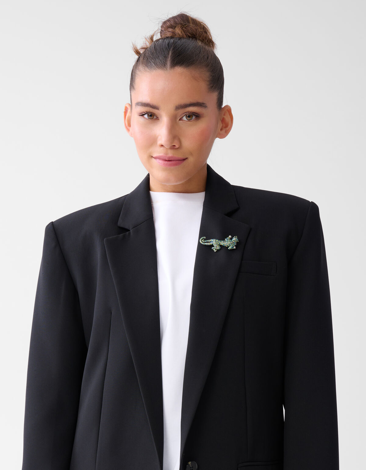 Strass Jaguar Broche Groen SHOEBY ACCESSOIRES