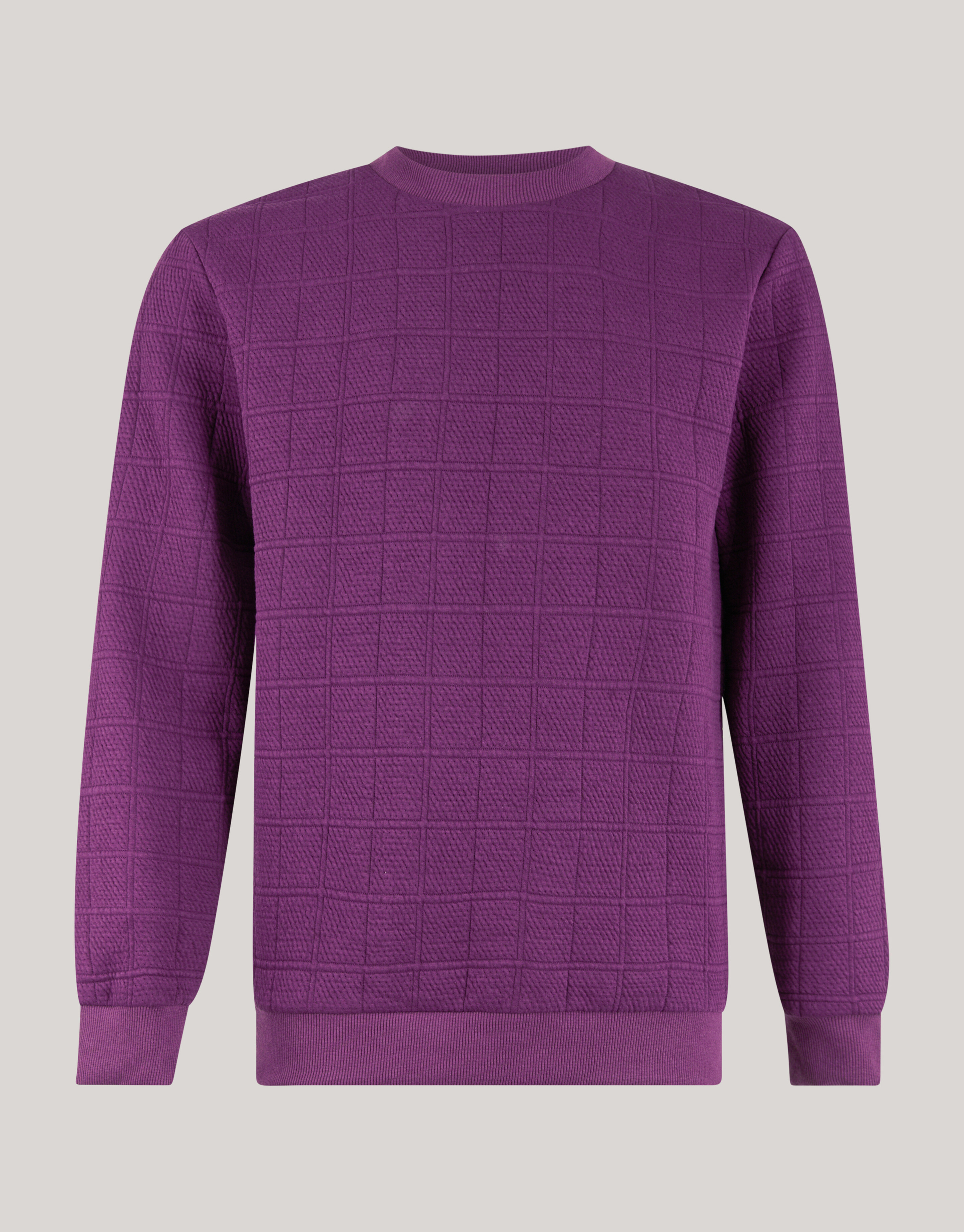 Structuur Sweater Donkerrood SHOEBY MEN