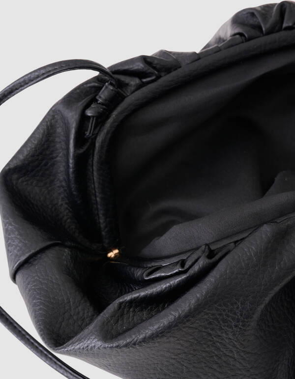 Vegan Leren Clutch Zwart SHOEBY ACCESSOIRES