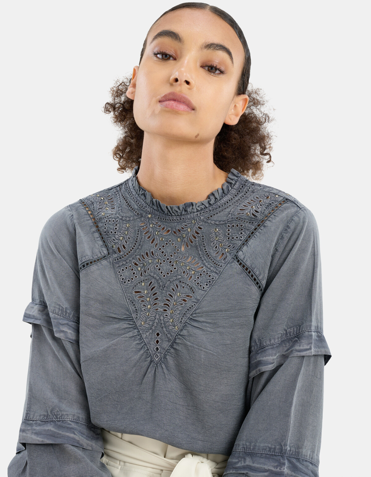 Lyocell Embro Blouse EKSEPT