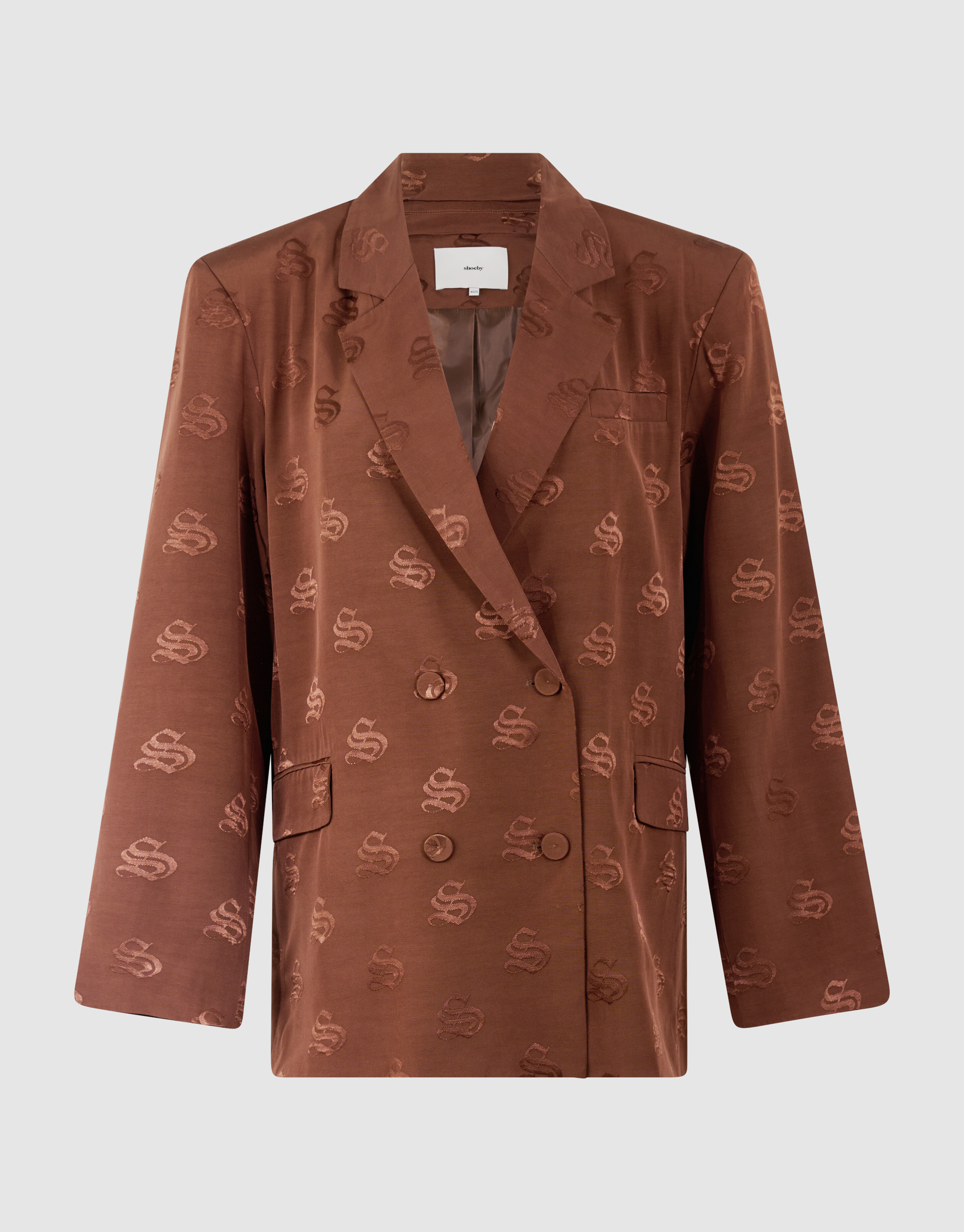 Jacquard Blazer Bruin SHOEBY WOMEN
