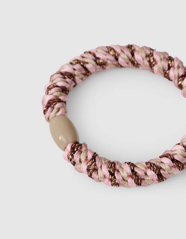 Lurex Haarelastiek Lichtroze SHOEBY ACCESSOIRES