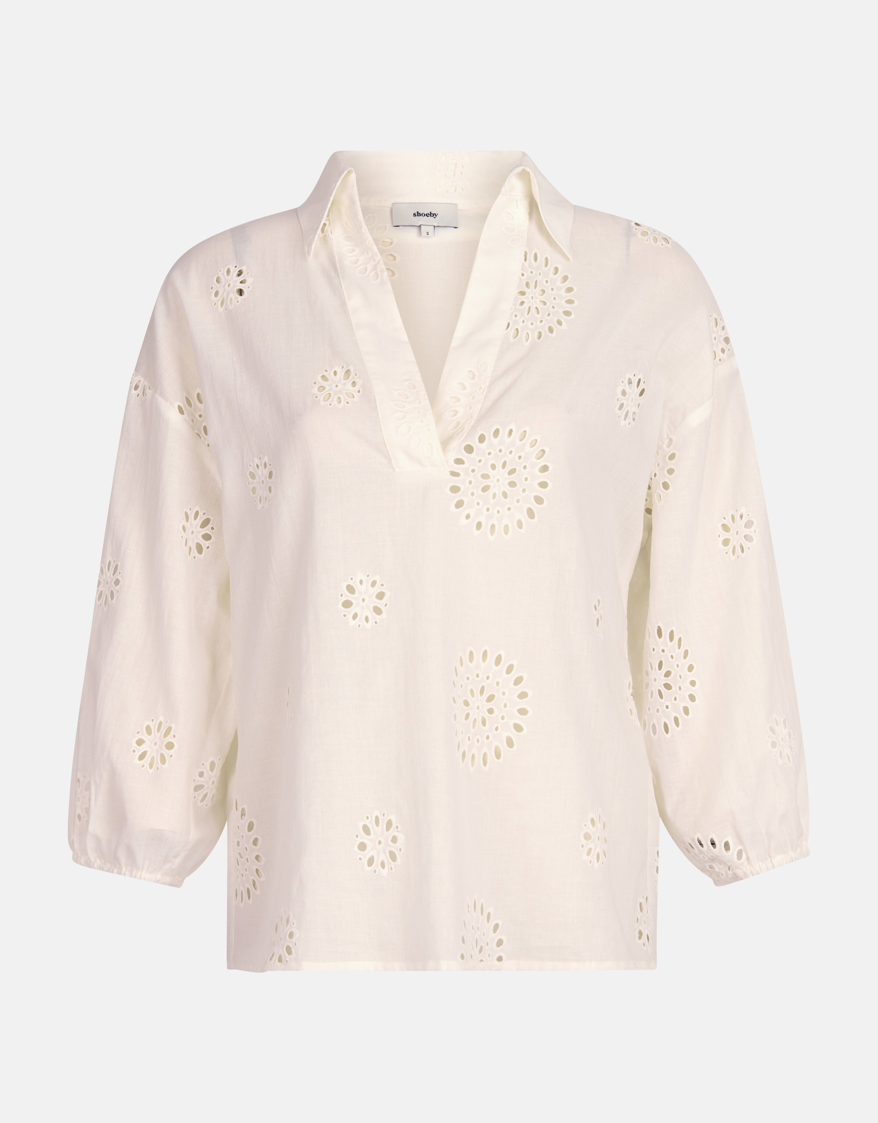 Broderie Blouse Wit SHOEBY WOMEN