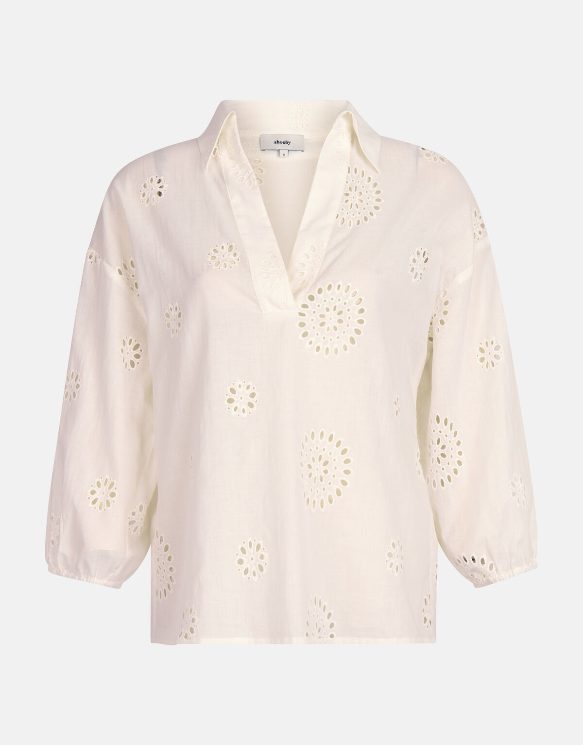 Broderie Blouse Wit SHOEBY WOMEN