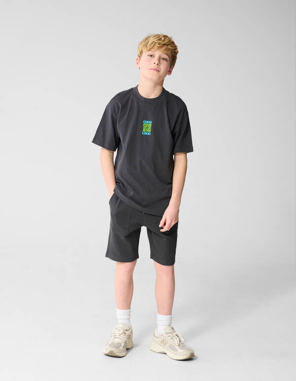 Coco Loco Artwork T-shirt Donkergrijs SHOEBY BOYS
