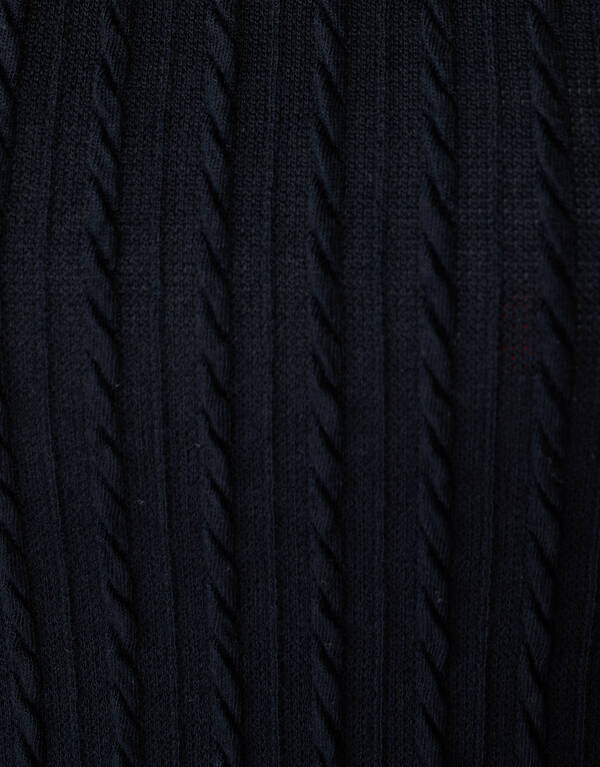 Peplum Kabel Top Zwart SHOEBY GIRLS