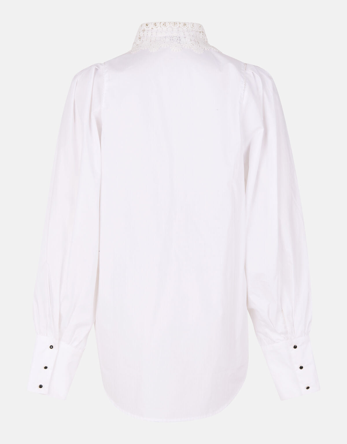 Kanten Poplin Blouse Gebroken Wit By Fred SHOEBY WOMEN