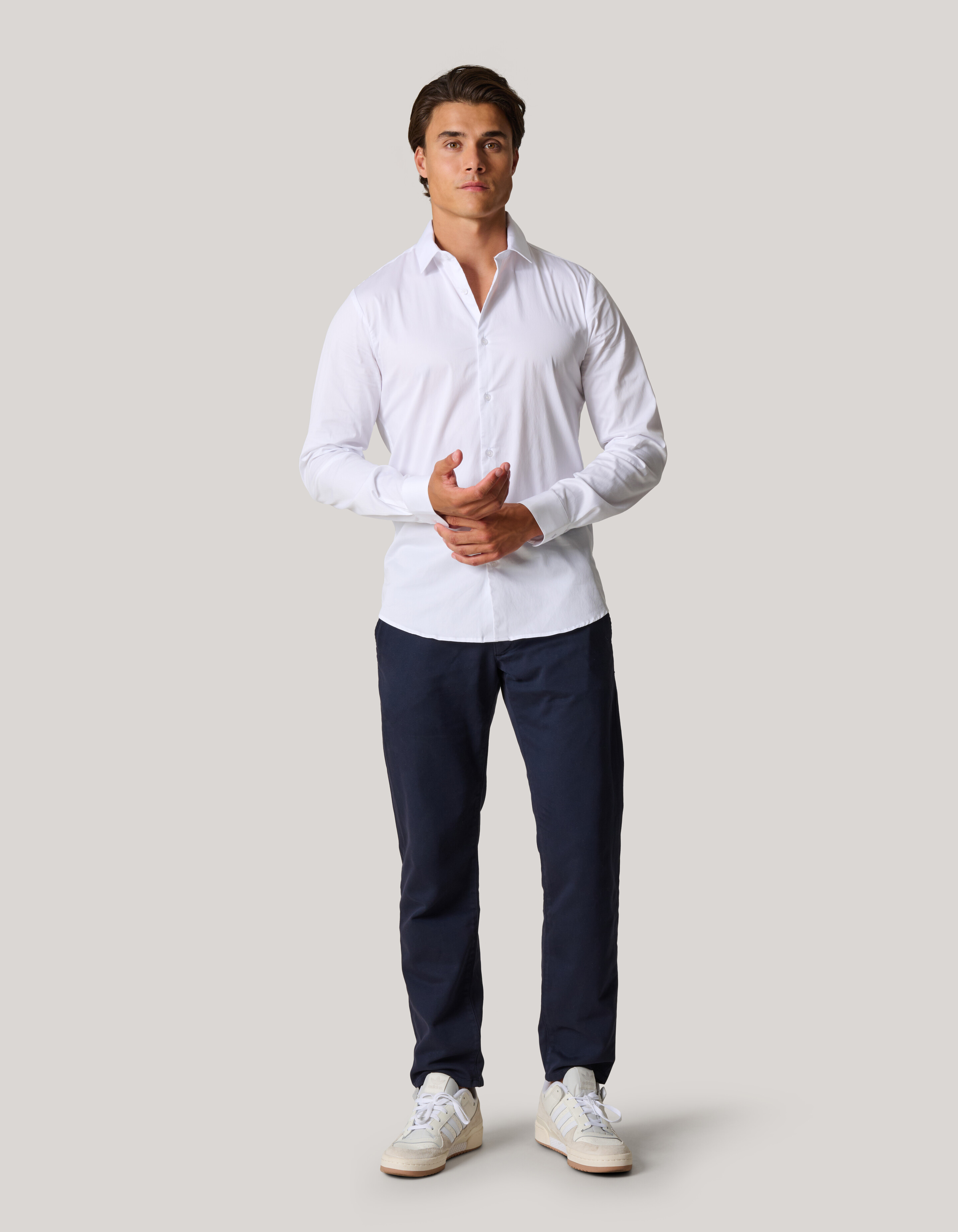 Basis Overhemd Wit SHOEBY MEN