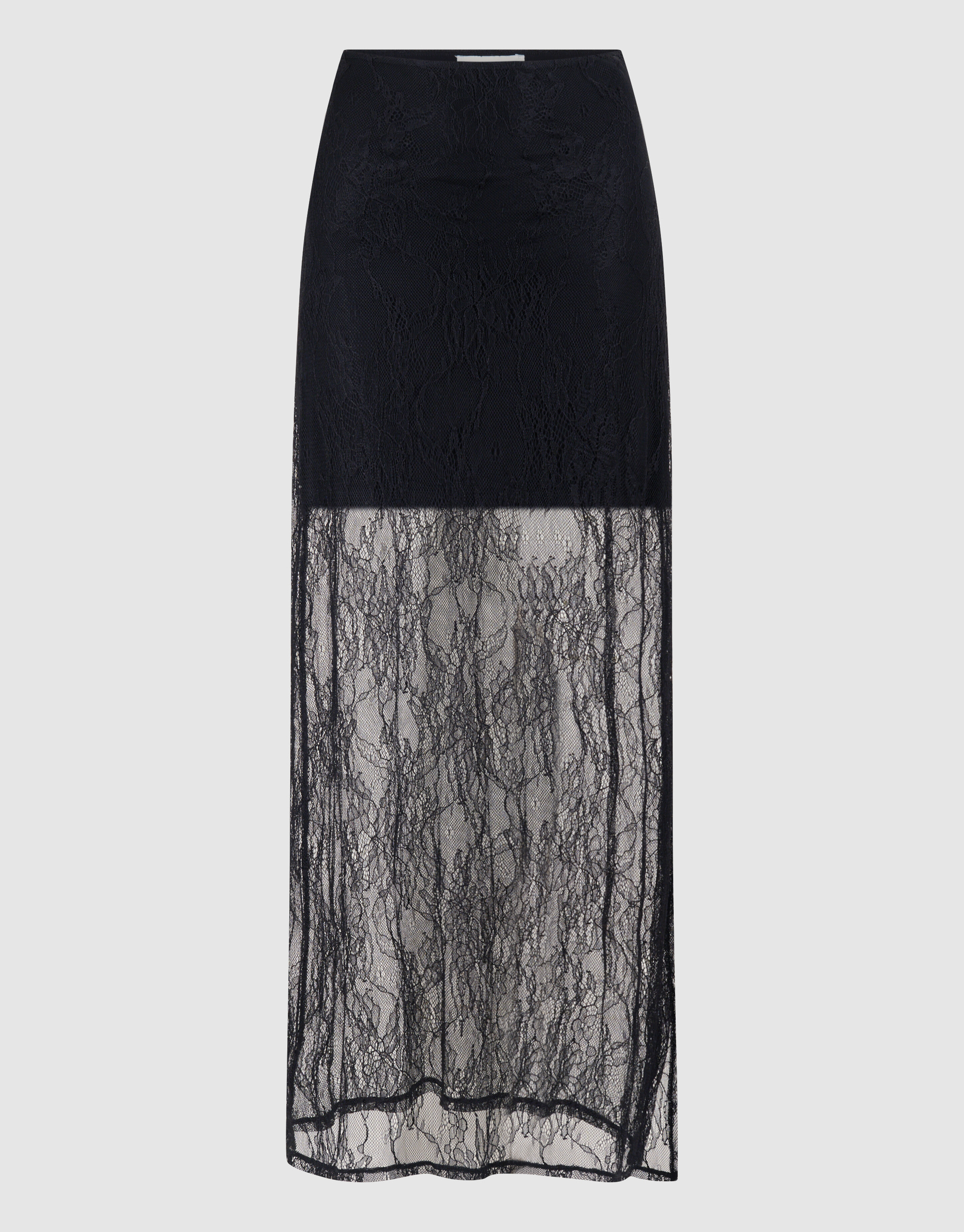 Kanten Maxi Rok Zwart By Monica SHOEBY WOMEN