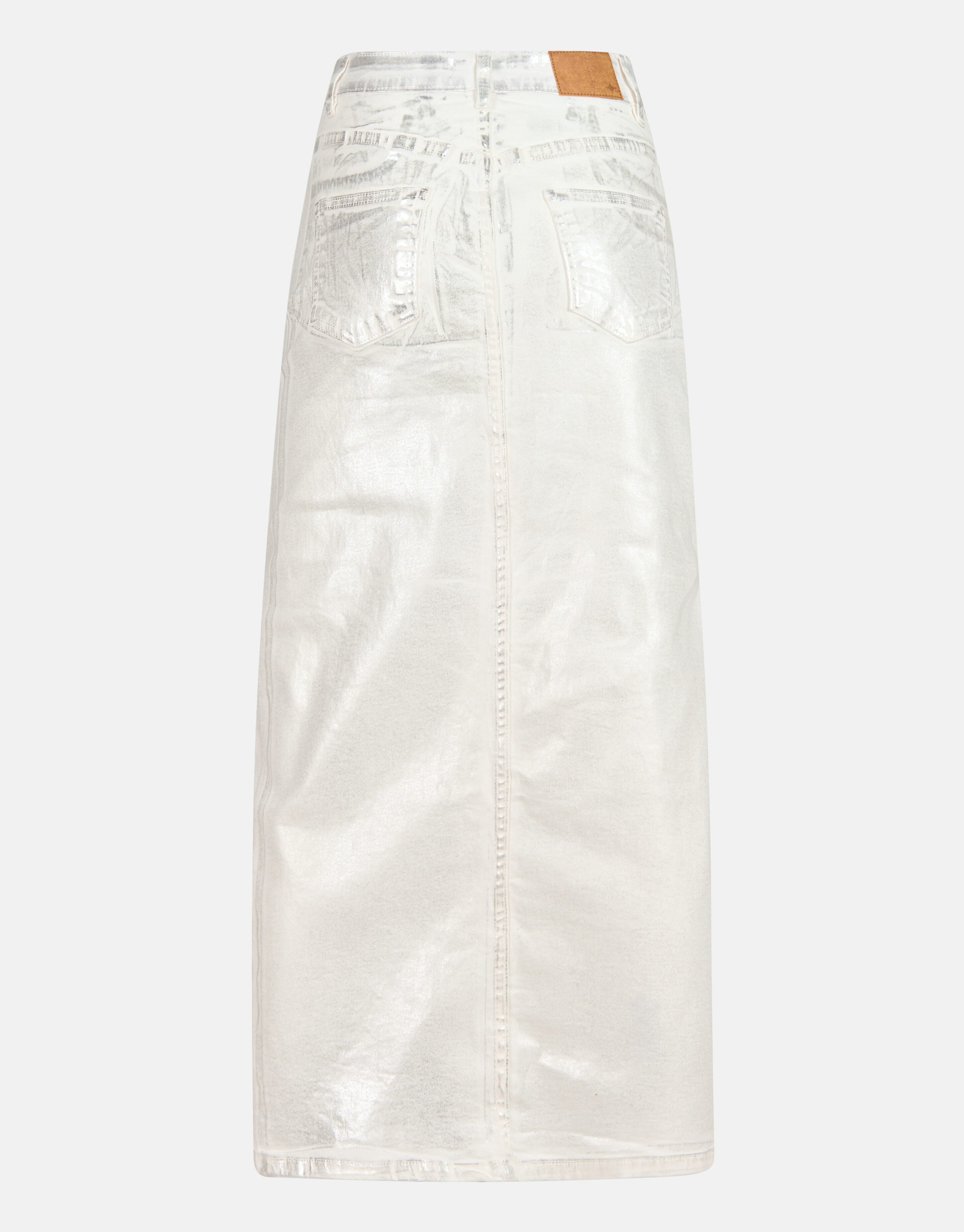 Metallic Denim Rok Zilver SHOEBY WOMEN