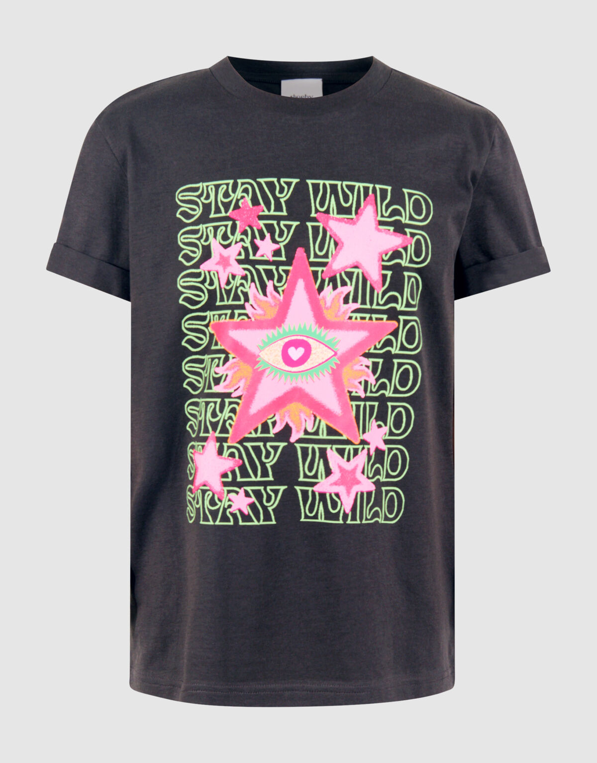 Artwork T-shirt Donkergrijs SHOEBY GIRLS