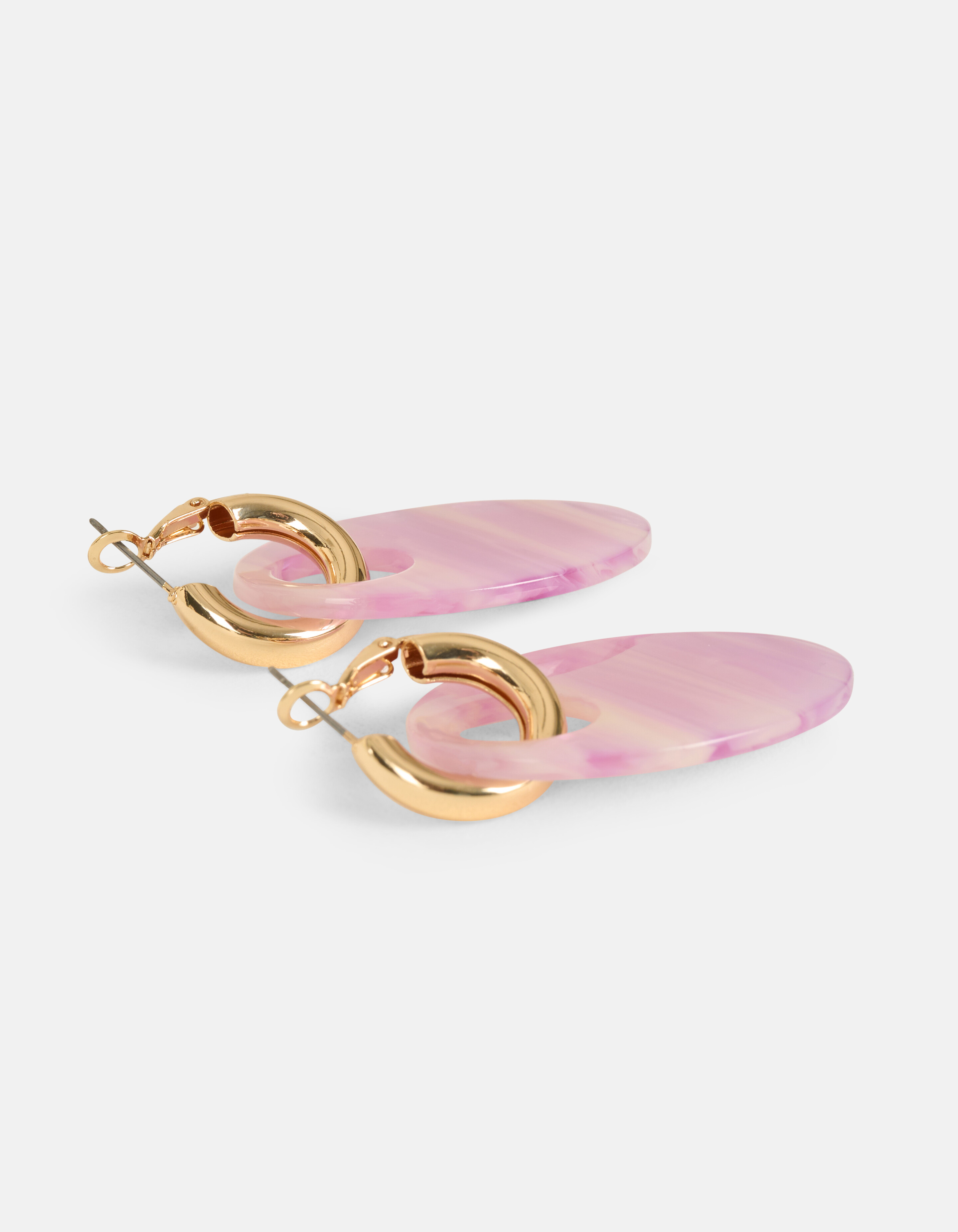 Ovale Oorbellen Lichtpaarse SHOEBY ACCESSOIRES