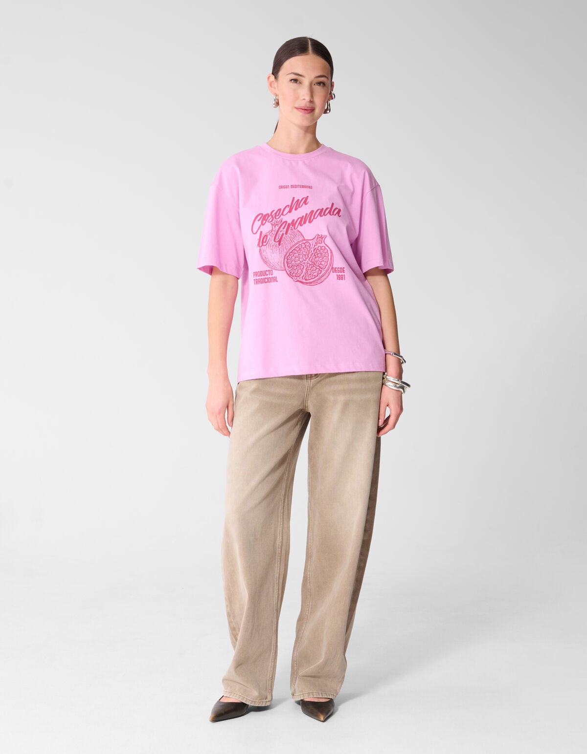 Granada Artwork T-shirt Roze SHOEBY WOMEN