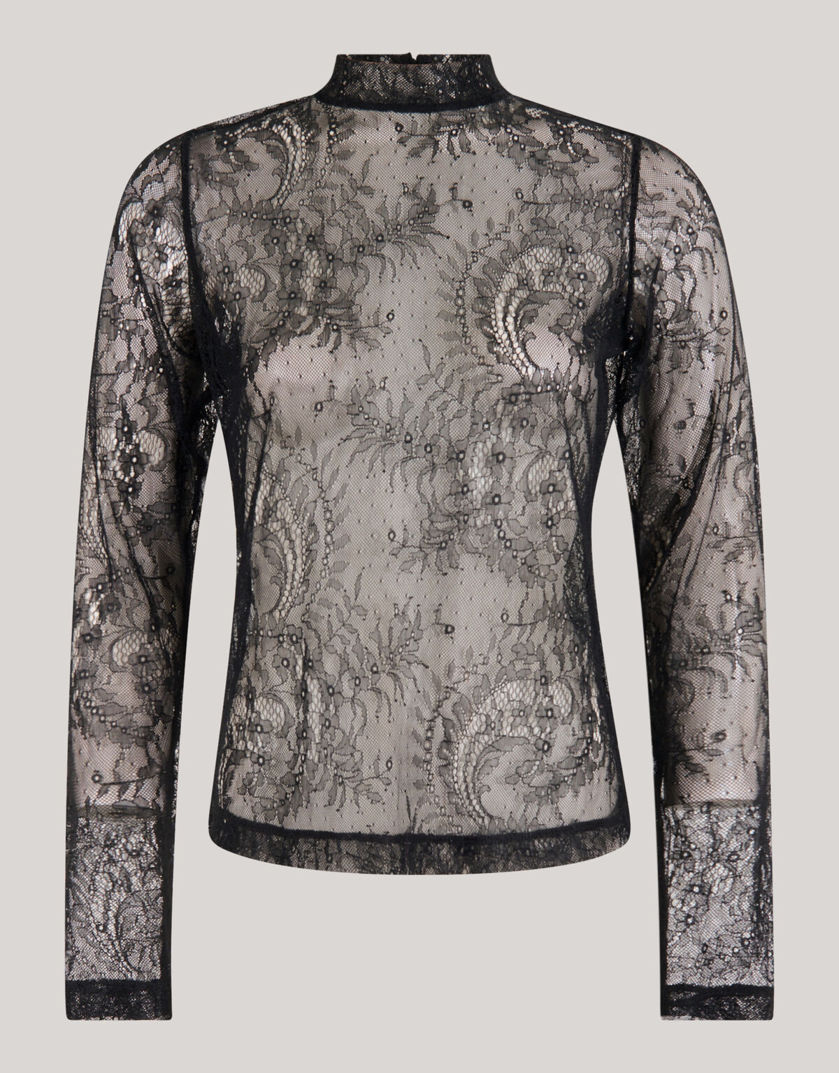 Kanten Top Zwart By Monica SHOEBY WOMEN