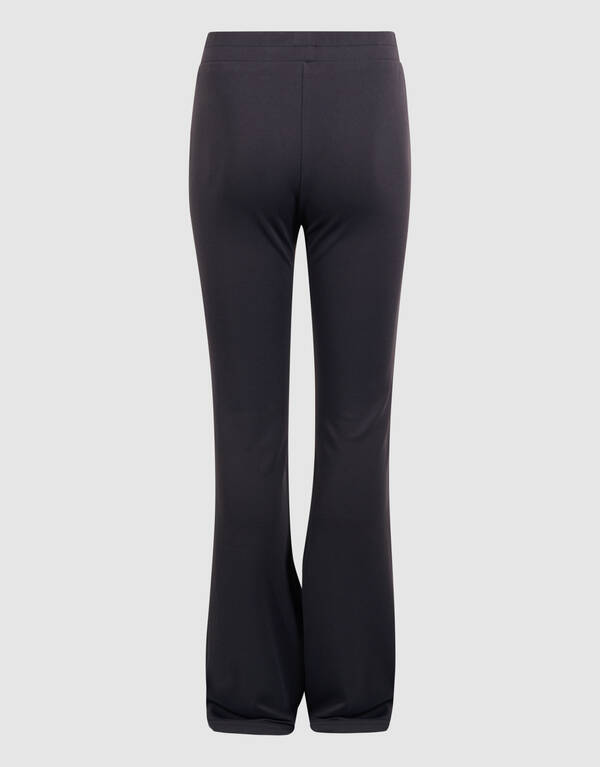 Rib Flared Legging Donkergrijs SHOEBY GIRLS