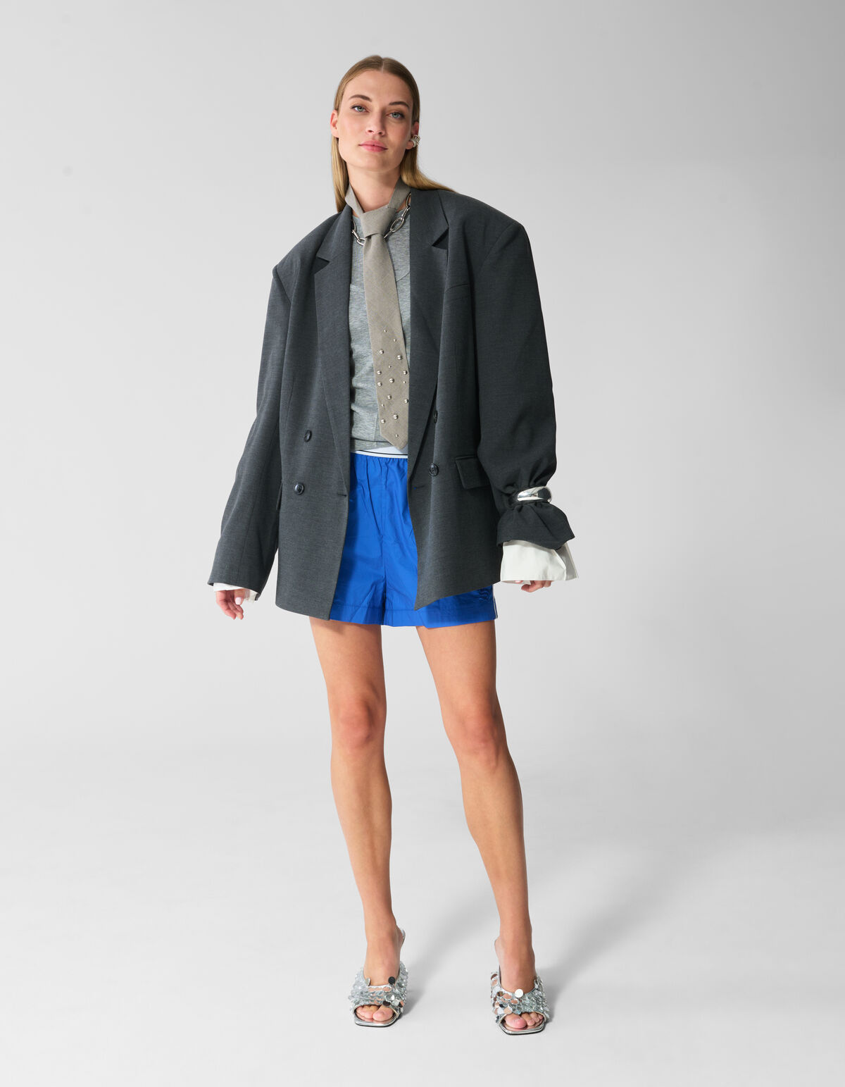 Oversized Blazer Grijs SHOEBY WOMEN