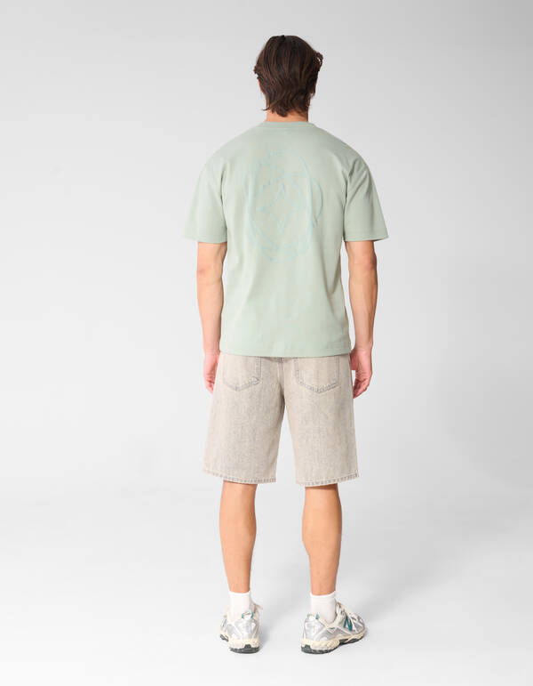 Graphic Spark T-shirt Lichtgroen SHOEBY MEN