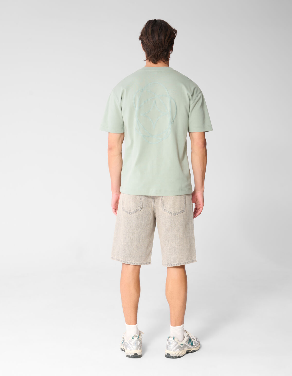 Graphic Spark T-shirt Lichtgroen SHOEBY MEN