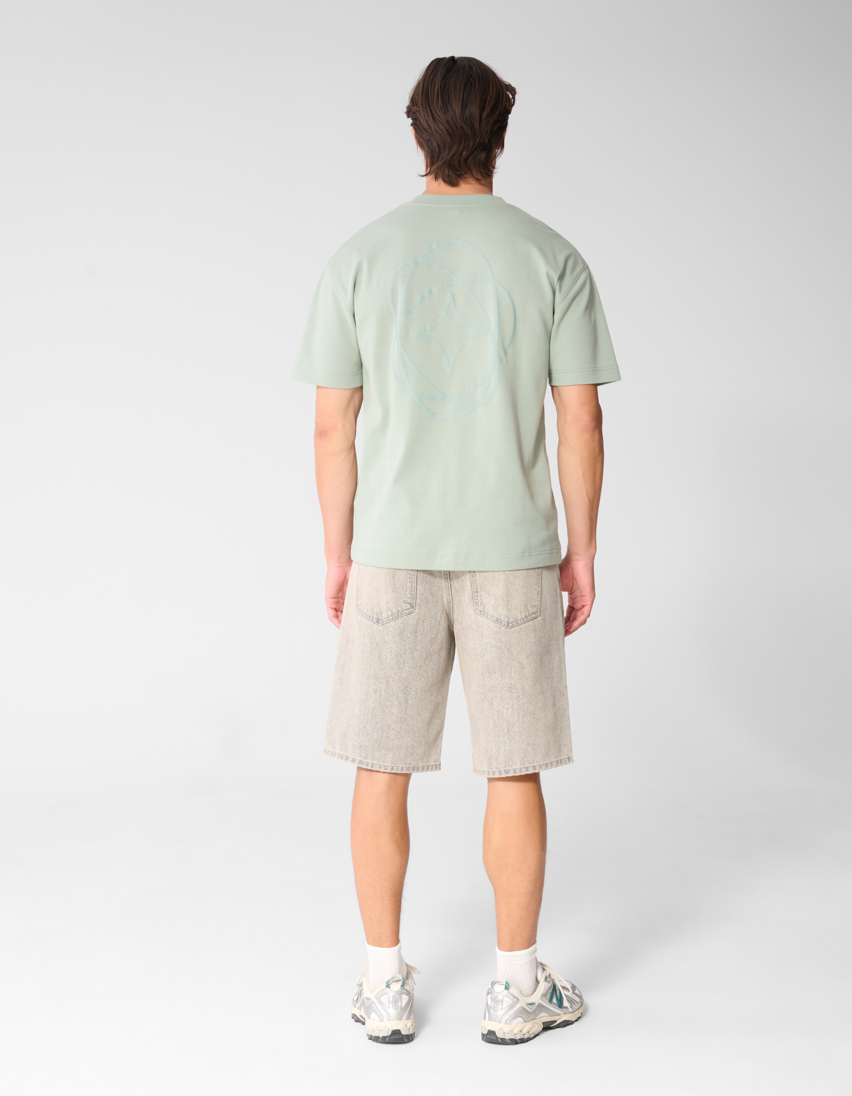 Graphic Spark T-shirt Lichtgroen SHOEBY MEN