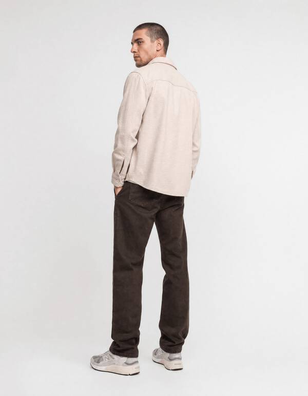Block Jacquard Overshirt Lichtgrijs SHOEBY MEN