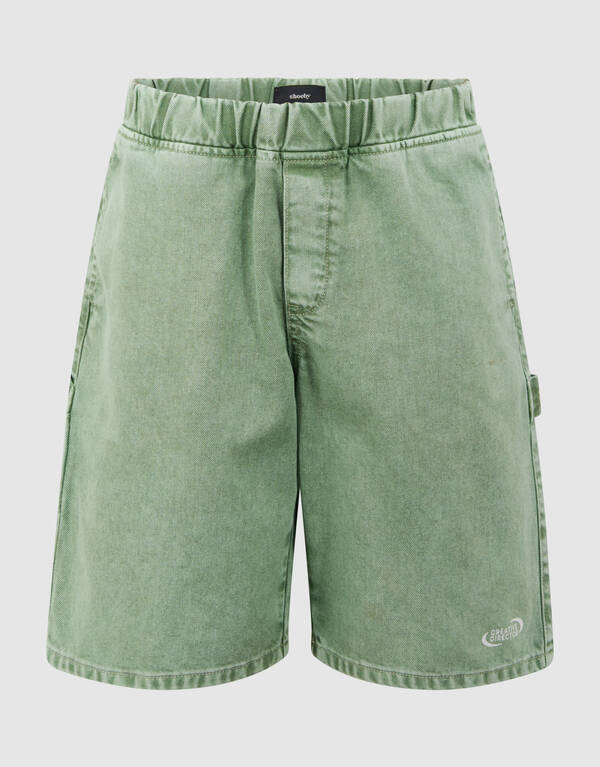 Washed Carpenter Short Lichtgroen SHOEBY BOYS