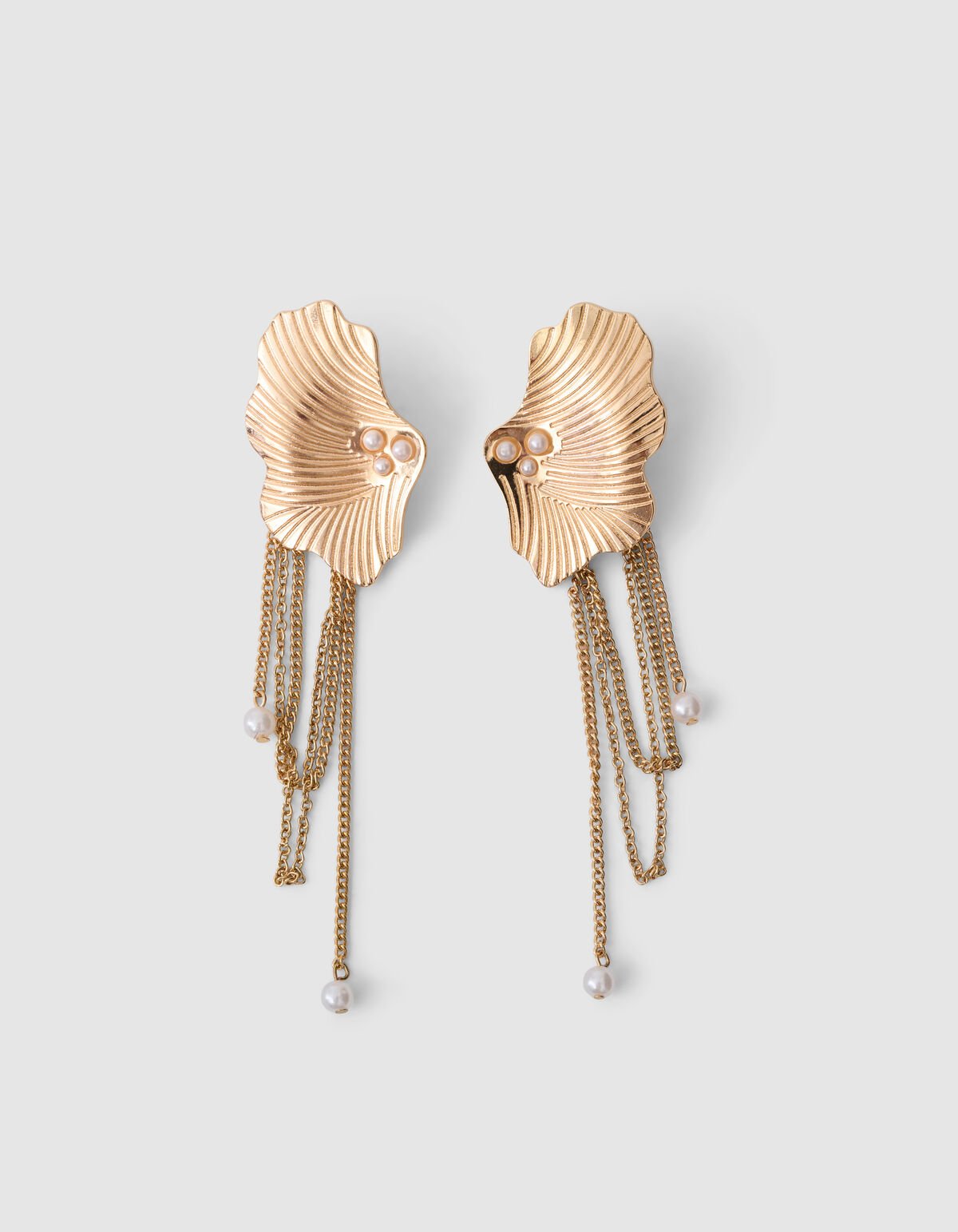 Leaf Chain Oorbellen Goud SHOEBY ACCESSOIRES