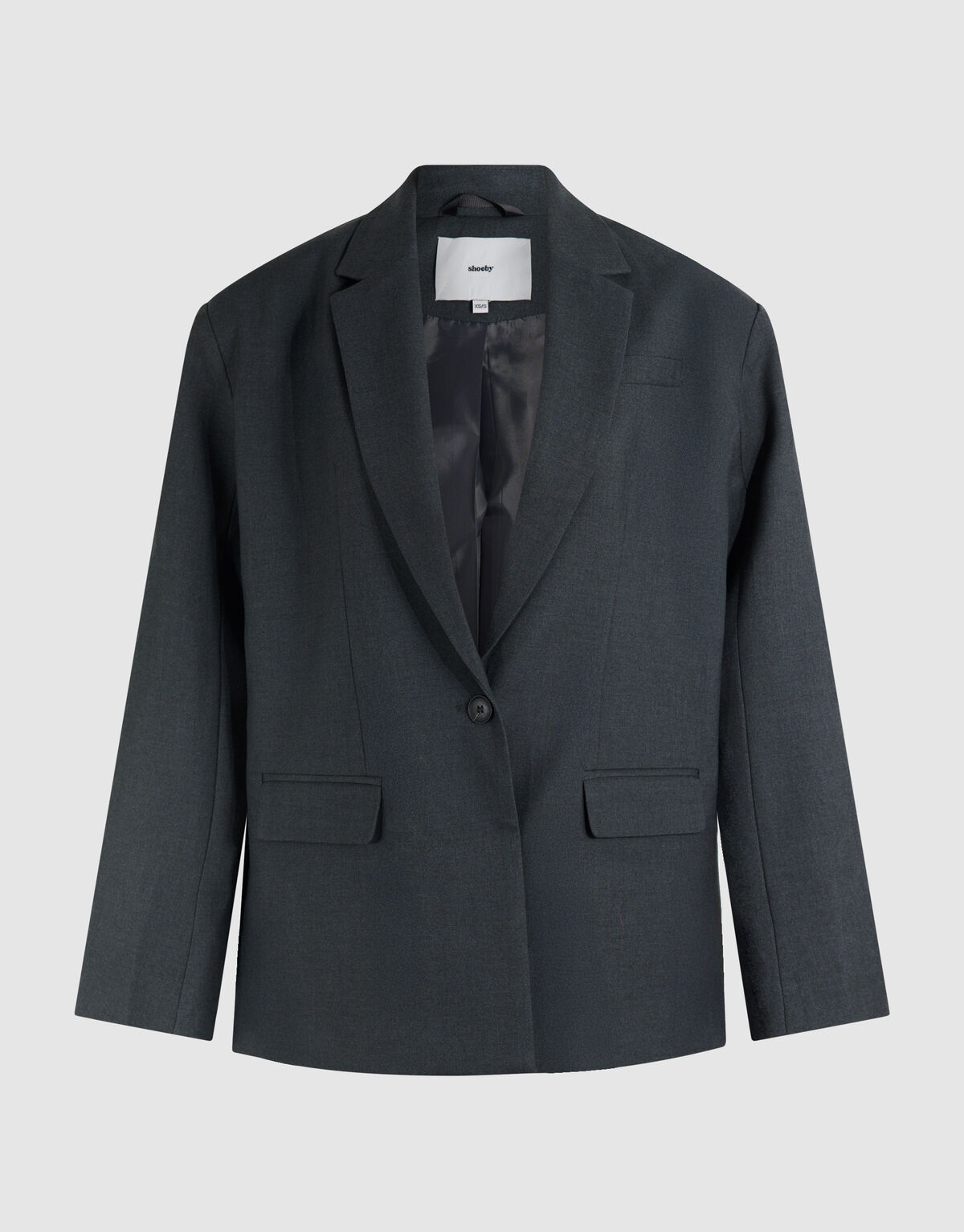 Oversized Blazer Donkergrijs SHOEBY WOMEN