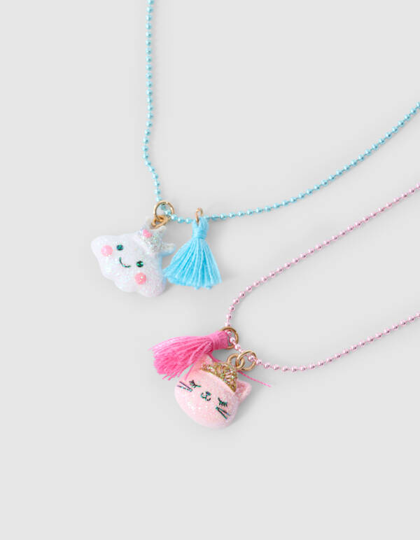 BFF Ketting Blauw/Roze SHOEBY ACCESSOIRES