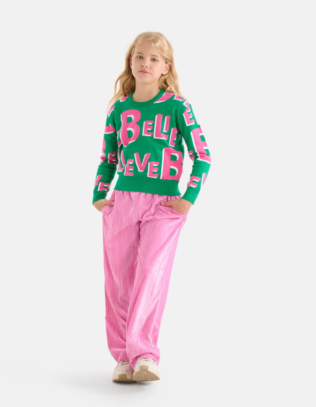 Printed Trui Groen SHOEBY GIRLS