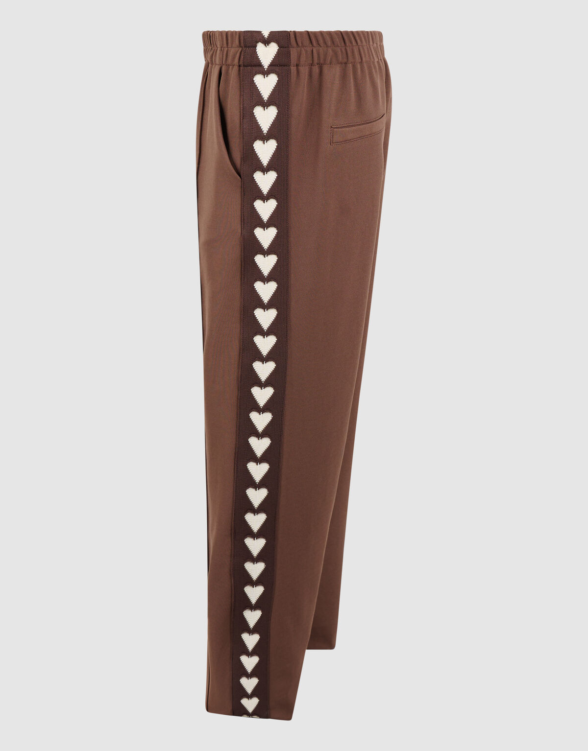 Fancy Tape Wide Leg Broek Bruin SHOEBY GIRLS